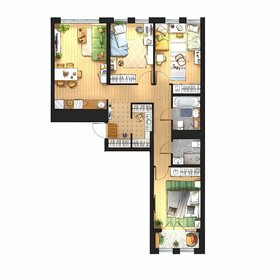 Квартира 73,4 м², 3-комнатная - изображение 1