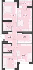 Квартира 76,2 м², 3-комнатная - изображение 1