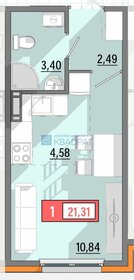 21,7 м², квартира-студия 2 365 318 ₽ - изображение 92
