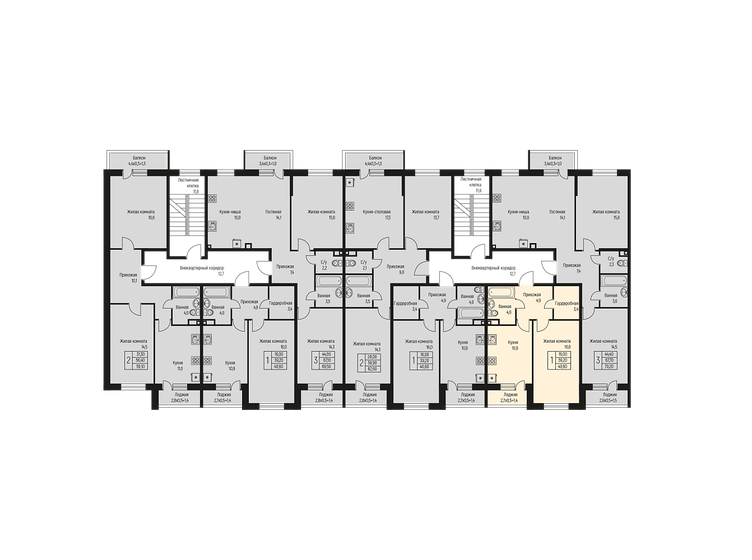 40,6 м², 1-комнатная квартира 4 831 968 ₽ - изображение 1