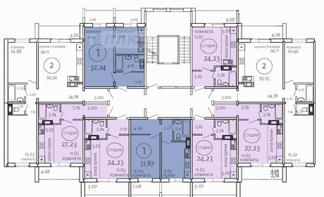 24,2 м², квартира-студия 2 665 300 ₽ - изображение 21