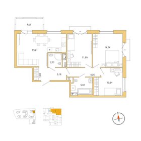 88,2 м², 3-комнатная квартира 16 099 000 ₽ - изображение 60