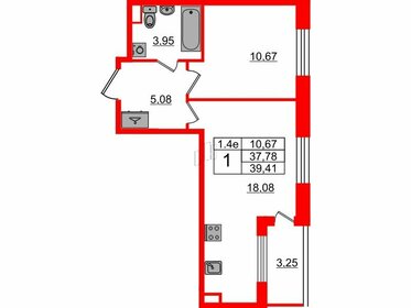 37,1 м², 1-комнатная квартира 6 700 154 ₽ - изображение 87