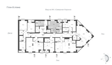 Квартира 30,6 м², студия - изображение 2