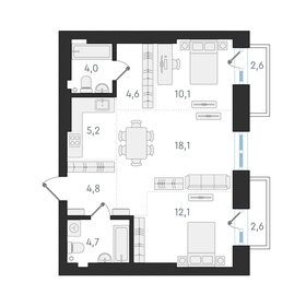 87,3 м², 3-комнатная квартира 6 550 000 ₽ - изображение 131