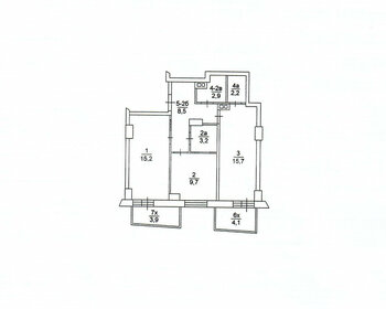 Квартира 57,4 м², 2-комнатная - изображение 1