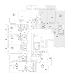 Квартира 77,1 м², 3-комнатная - изображение 2
