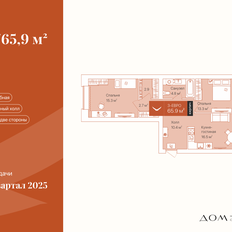 Квартира 65,9 м², 2-комнатная - изображение 3