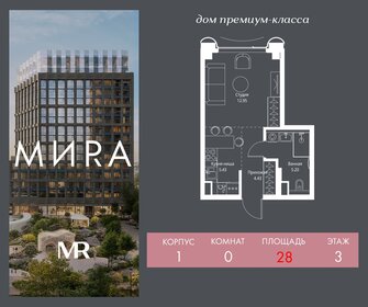 Квартира 28 м², студия - изображение 1