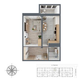 Квартира 50,9 м², 1-комнатная - изображение 1