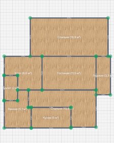 Квартира 58,7 м², 3-комнатная - изображение 1