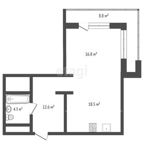 Квартира 53,3 м², 1-комнатная - изображение 1