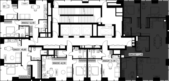 Квартира 112,4 м², 3-комнатная - изображение 2