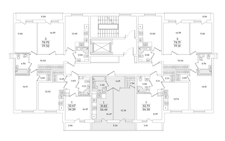 Квартира 34,4 м², 1-комнатная - изображение 2