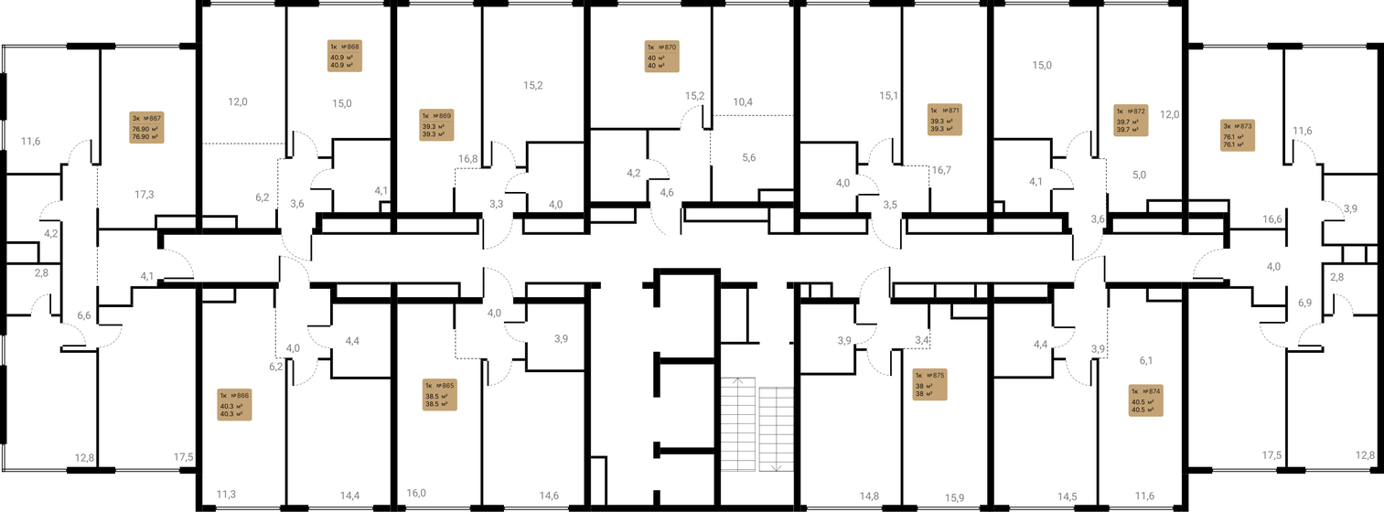77,4 м², 3-комнатная квартира 21 675 420 ₽ - изображение 5