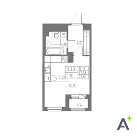 Квартира 27,9 м², студия - изображение 1