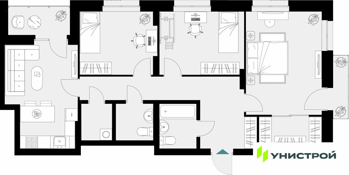 83 м², 4-комнатная квартира 13 500 000 ₽ - изображение 89