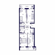 Квартира 77,3 м², 3-комнатная - изображение 2