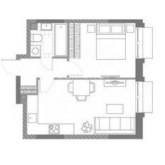 Квартира 38,6 м², 1-комнатная - изображение 2