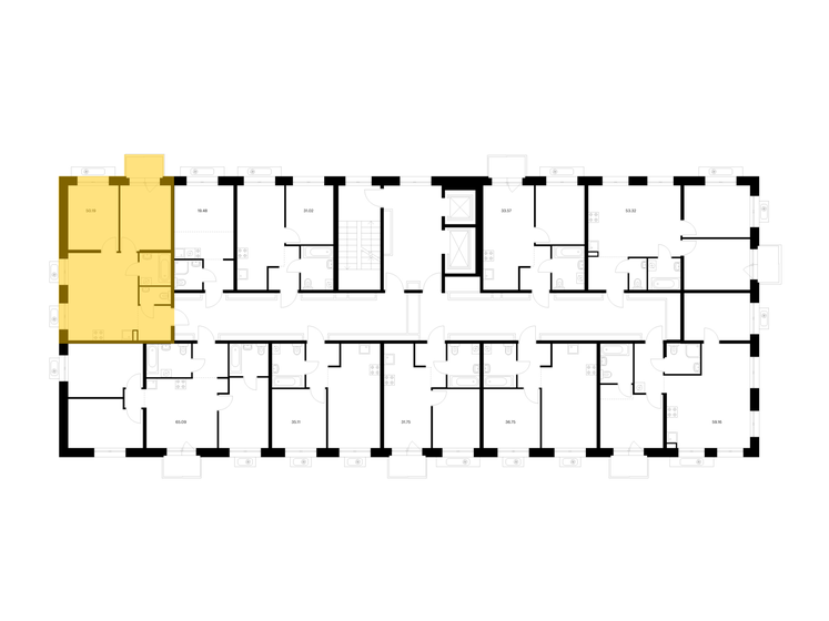 66,3 м², 3-комнатная квартира 9 200 000 ₽ - изображение 93