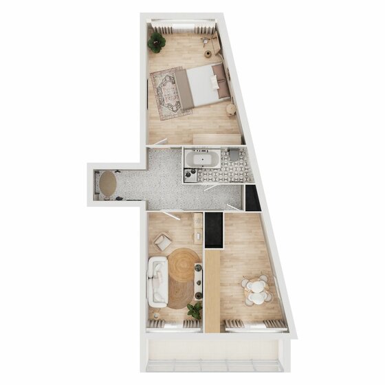 61,5 м², 2-комнатная квартира 6 488 250 ₽ - изображение 26