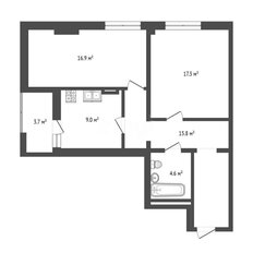 Квартира 67,3 м², 2-комнатная - изображение 4