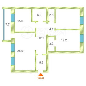 Квартира 116,2 м², 3-комнатная - изображение 1