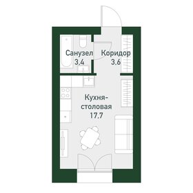 Квартира 25,2 м², студия - изображение 1