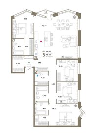 Квартира 130,6 м², 5-комнатная - изображение 1