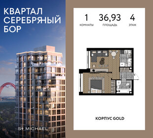 Квартира 36,9 м², 1-комнатная - изображение 1
