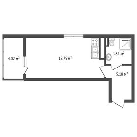 Квартира 27,8 м², студия - изображение 2