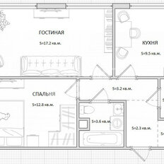 Квартира 52,6 м², 2-комнатная - изображение 2