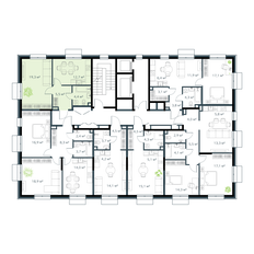 Квартира 41,9 м², 1-комнатная - изображение 2