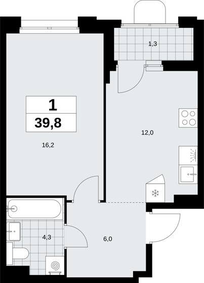 36 м², 1-комнатная квартира 6 600 000 ₽ - изображение 82