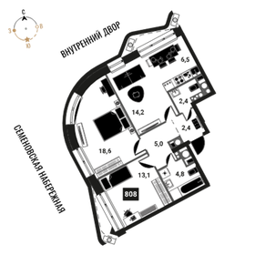 Квартира 67 м², 3-комнатная - изображение 1