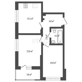 Квартира 58,7 м², 2-комнатная - изображение 1