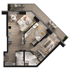 Квартира 81,8 м², 2-комнатная - изображение 2