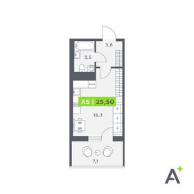 Квартира 25,5 м², студия - изображение 1