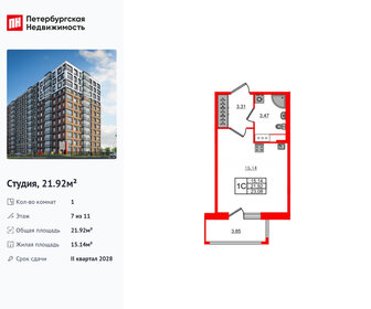 Квартира 21,9 м², студия - изображение 1