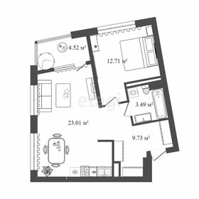 Квартира 52,7 м², 2-комнатная - изображение 1