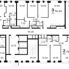 Квартира 96,9 м², 3-комнатные - изображение 3