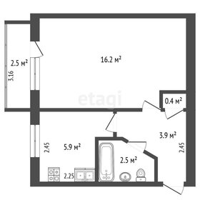 Квартира 28,9 м², 1-комнатная - изображение 4