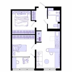 Квартира 46,9 м², 2-комнатная - изображение 3