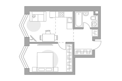 Квартира 40,2 м², 1-комнатная - изображение 1