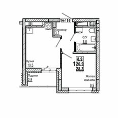 Квартира 28,3 м², 1-комнатная - изображение 2
