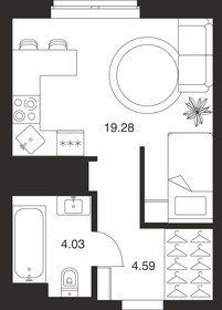 Квартира 27,9 м², студия - изображение 1