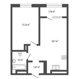 Квартира 46,3 м², 1-комнатная - изображение 1