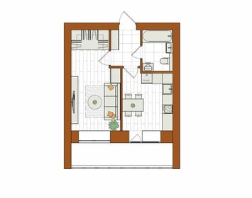 Квартира 39,7 м², 1-комнатная - изображение 1