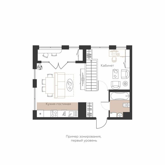 46,3 м², 1-комнатная квартира 6 069 230 ₽ - изображение 42