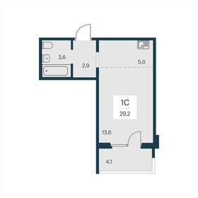 Квартира 29,2 м², студия - изображение 1